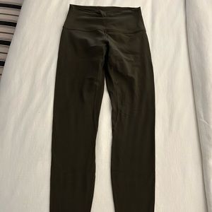 Lululemon Align 28” Size 6 Dark Olive